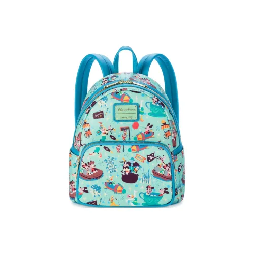 Disney Loungefly Коллаборация искусственная кожа рюкзак мини унисекс синий