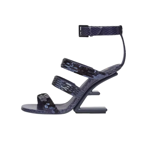 FENDI First One Ремень Сандалии 9,5 см Женские Синие