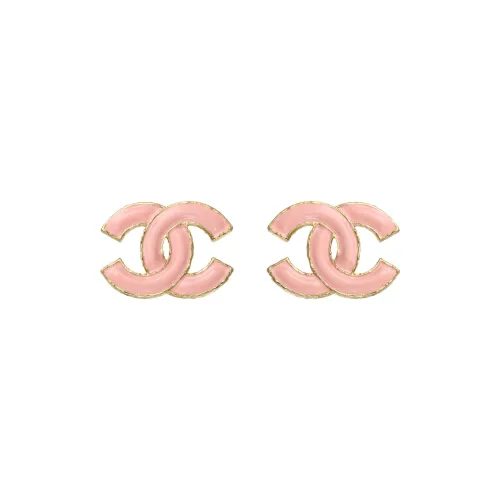 CHANEL Эмаль Серьги-гвоздики Женские Розовый