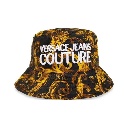 VERSACE JEANS COUTURE Мужские хлопковые панамы Черный Золото