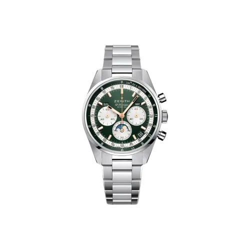 Зенит Автоматический Механический Часы Мужские Chronomaster Original Collection 38 мм Зеленые