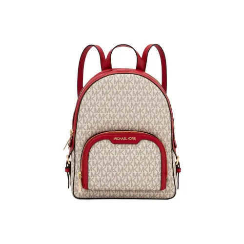 MICHAEL KORS Jaycee Покрытый холст Рюкзак Средний Женский Красный