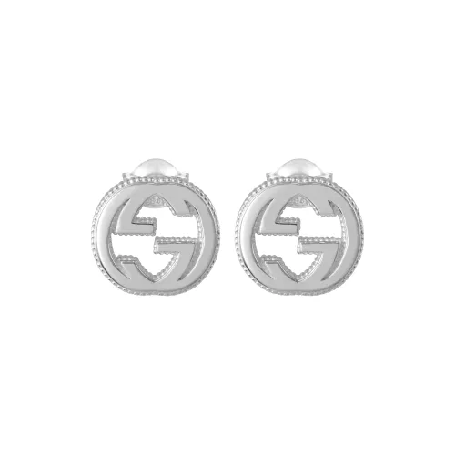 GUCCI Interlocking Металлические Серьги-гвоздики Женские