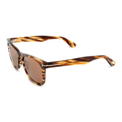 TOM FORD Ацетат Квадратные Солнцезащитные очки Мужские Черепаховый