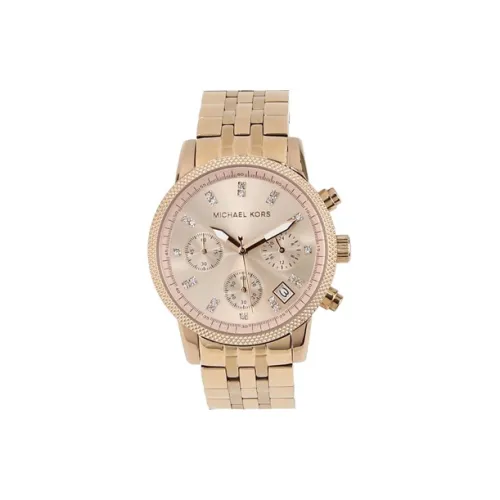 MICHAEL KORS Наручные часы Кварцевый механизм Ремешок из нержавеющей стали 36 мм Розовое золото Циферблат Женские часы