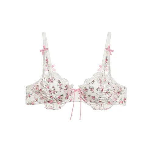 Victoria's Secret Робин Подкладочный Бюстгальтер Розовый Бюстгальтер Женский Розовый С Принт