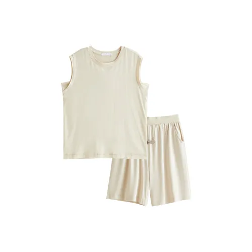 Same Language Пижамный комплект Летний Женский Светлый Абрикос