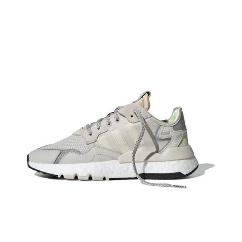 Adidas Originals Nite Jogger Slip Resistant Abrasion Resistant Легкий Низкий Топ Повседневная обувь Женская Белая