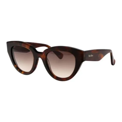 MaxMara Ацетат Кошачий глаз Солнцезащитные очки Женские Черепаховый