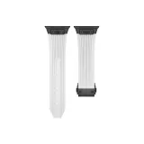 Чёрный коннектор + Белый ремешок