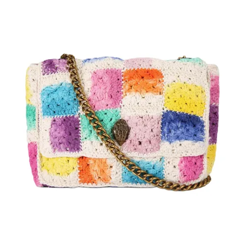 Kurt Geiger London Сумка через плечо из ткани женская белая и многоцветная