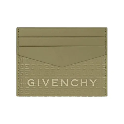 Givenchy 4G Телячья кожа Держатель для карт Держатель для карт Микро Мужской Хаки
