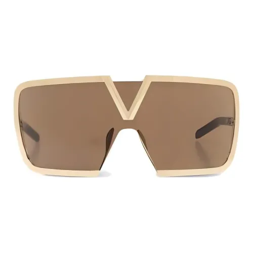 Valentino Ацетат Титан Нерегулярная форма Солнцезащитные очки Женские Бежевый