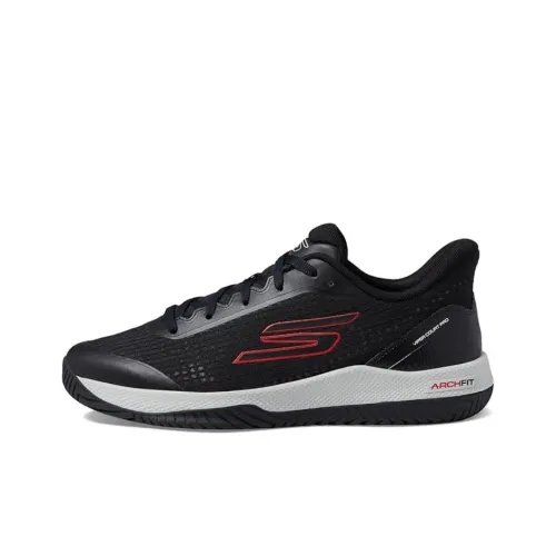 Skechers Viper Court Pro Low Топ Кроссовки для тренировок Мужские Черные Красные