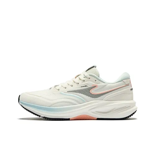 Erke Амортизация Износостойкие Низкие Кроссовки для Бега Женские Микрокристаллический Белый Спокойный Синий