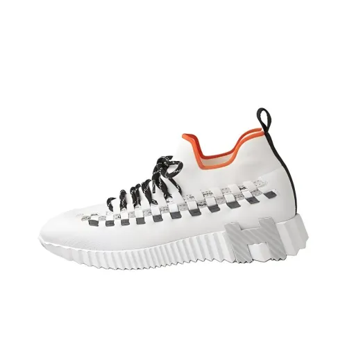 HERMES Fle Low Топ Повседневная обувь Женская Белая