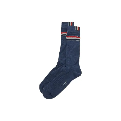 THOM BROWNE Морской синий Мужской MID Носки до икры