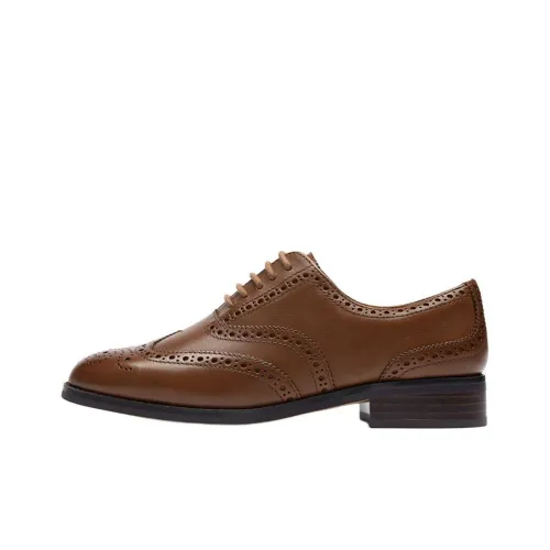 Clarks Туфли Низкие Коричневые Женские