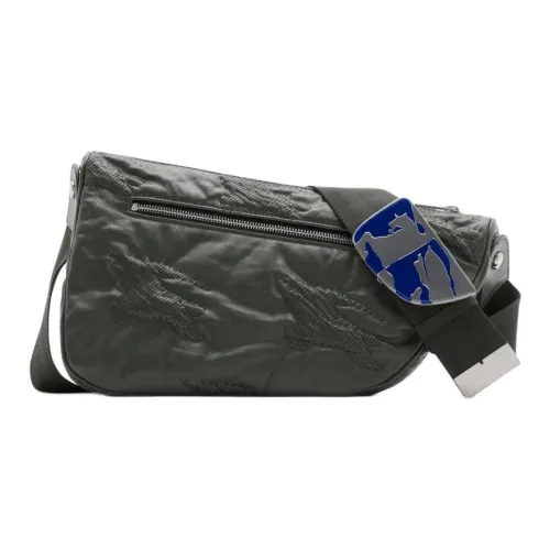 Burberry Lambskin Messenger Bag Crossbody Bag Shoulder Bag Men's Slate