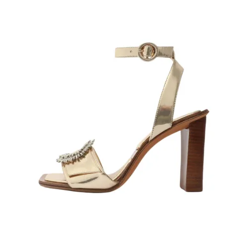 Alexandre Birman Madelina Лето 90 One Ремень Сандалии 9 см Женские Светло-Золото