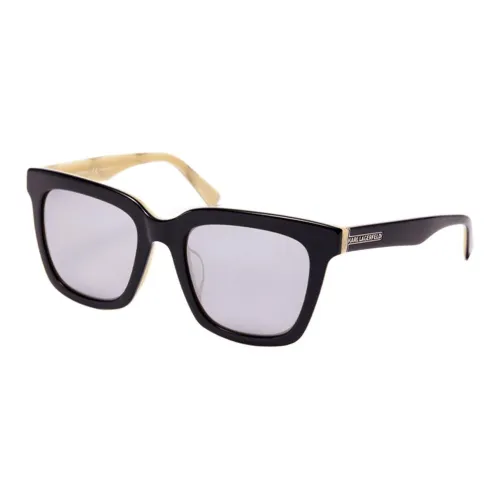 KARL LAGERFELD Пластик Квадратные Солнцезащитные очки Унисекс Черный