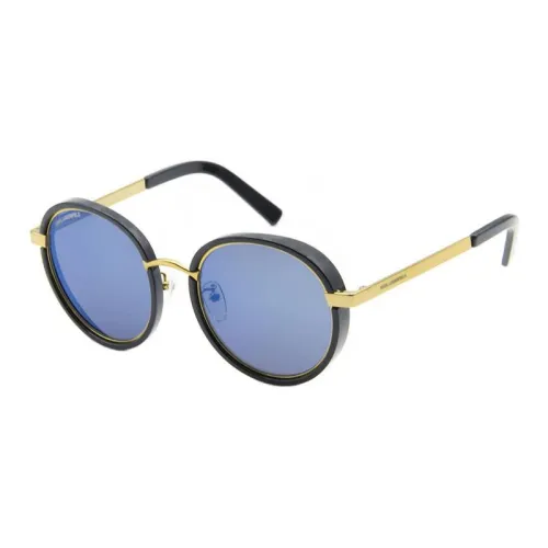 Karl Lagerfeld TR Memorial Пластиковые Солнцезащитные Очки Круглые Унисекс Черные