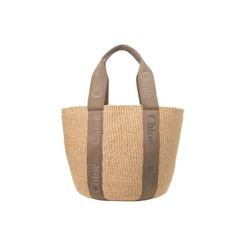 Chloe Woody Телячья кожа Сумка Большая Женская Deep Nut