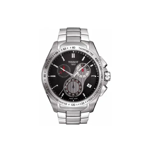 TISSOT Quartz Механизм Мужские часы 45 мм Черный