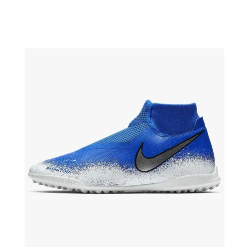 nike TF Шипы Искусственный Шипы Slip-resistant Abrasion-resistant Футбольные бутсы Унисекс Синий Белый