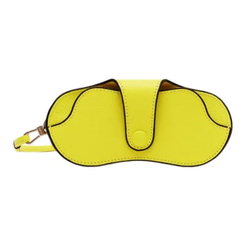 Valextra Телячья кожа Чехол для очков Женские Лимон