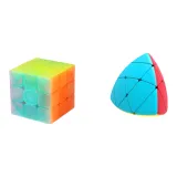 Третье-порядка Желе-цветной Рубик Кубик + Цонгцзи Рубик Кубик