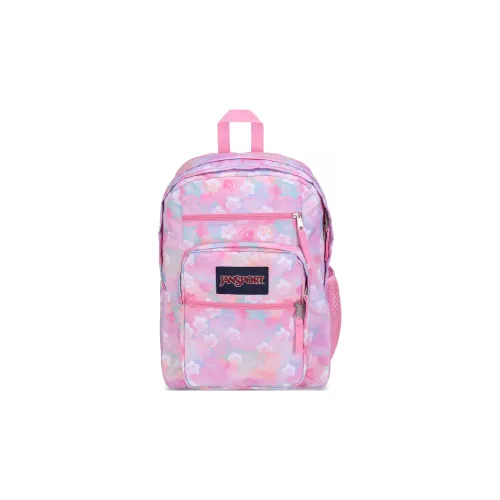 Jansport Переработанный полиэстер рюкзак большой женский неоновый Daisy розовый