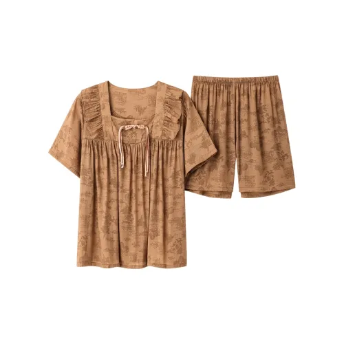 William Pajama Комплект Женский Светло-Коричневый
