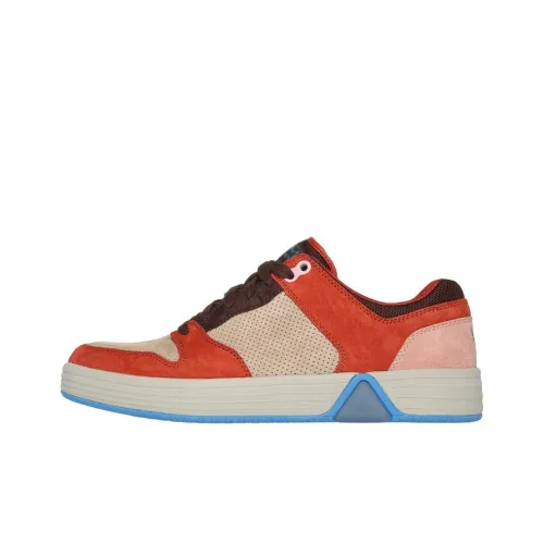 Skechers MARK NASON Низкие Кроссовки для скейтбординга Мужские Бежевые Оранжевые