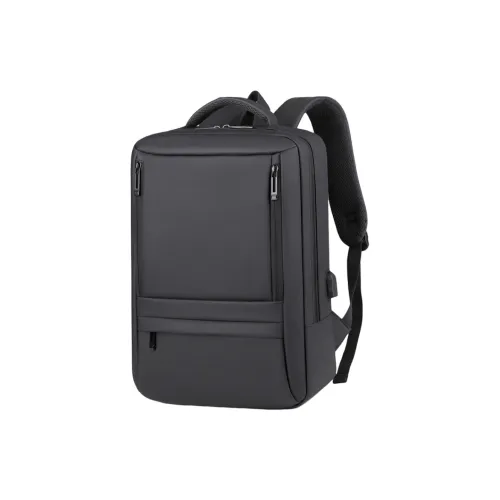 CMLZIUA Рюкзак из кожи с мембраной унисекс черный