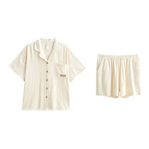 XUANZHITING Пижамный комплект женский светло-абрикосовый