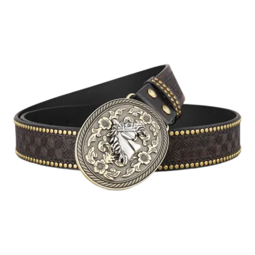 FUO Alloy Кожаные ремни Мужской Ширина 3,8 см