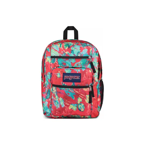Jansport Переработанный полиэстер рюкзак унисекс красный и зеленый