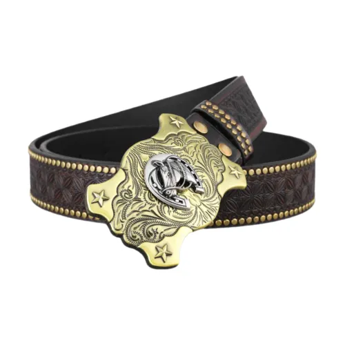 FUO Alloy Кожаные ремни Мужской Ширина 3,8 см