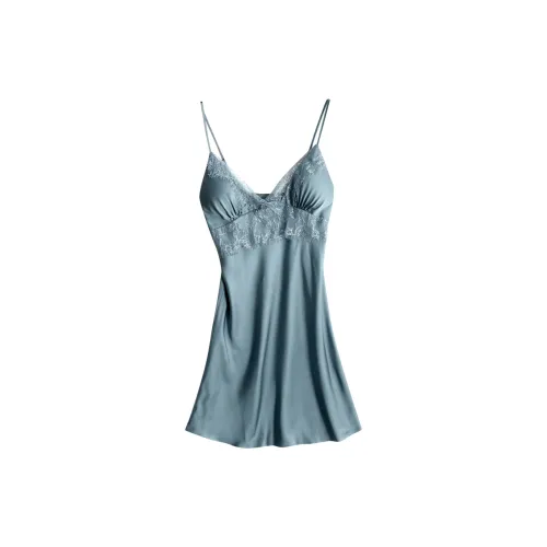 Flowers in water Ночная сорочка Женская Серо-синяя