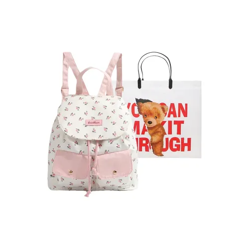 Worm's Home Холст Рюкзак Стандартный Женские Белый