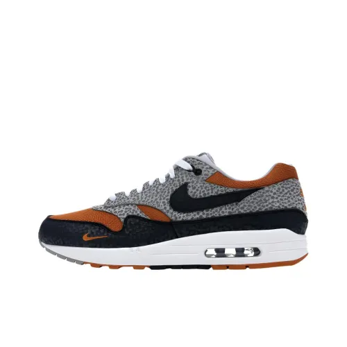 Nike Air Max 1 'Safari' Low Топ Повседневная обувь Унисекс Черный Серый