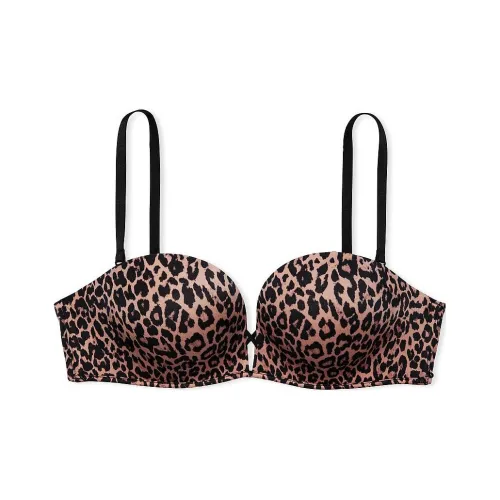 Victoria's Secret VERY Сексуальный Bombshell Чашка Коллекция 3977 Добавить 2 чашки PUSH Вверх Без бретелей Бюстгальтер A Бюстгальтер Женские Леопардовый принт