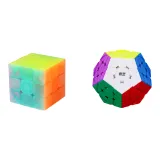 Новый улучшенный 3x3 цветной кубик Рубика + 3x3 желе цветной кубик Рубика