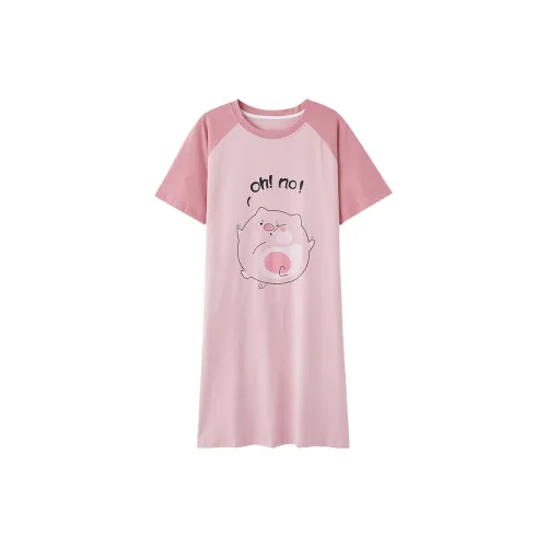 Mulong Family Ночная сорочка Женская Розовая