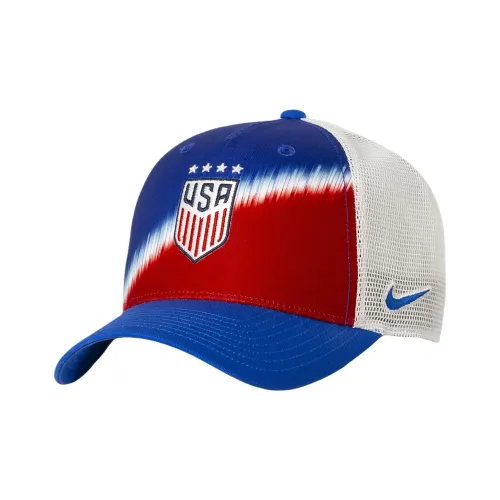 Nike Хлопковые кепки унисекс синие