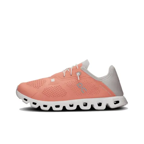 On Cloud 5 Non Bottom Легкий Низкий Топ Повседневная Беговая Обувь Женская Фламинго Красный