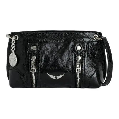 Zadig Voltaire Сумка через плечо из коровьей кожи женская черная