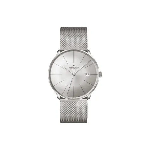 JUNGHANS Автоматический Механический Часы Мужские Meister Master Collection 39,5 мм Серебряные