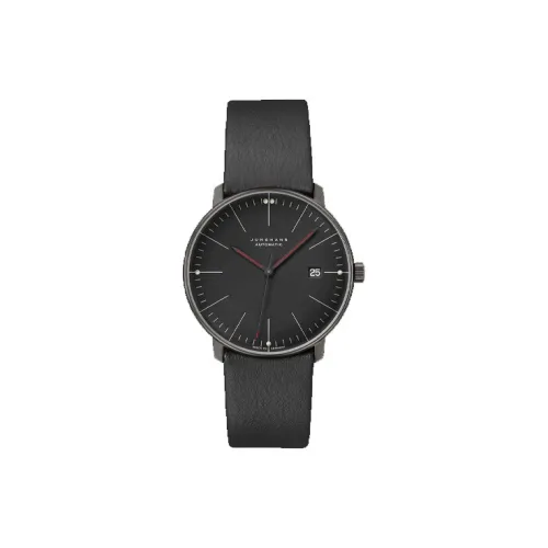 JUNGHANS Автоматический Механический Часы Мужские Max Bill Collection 38 мм Черные